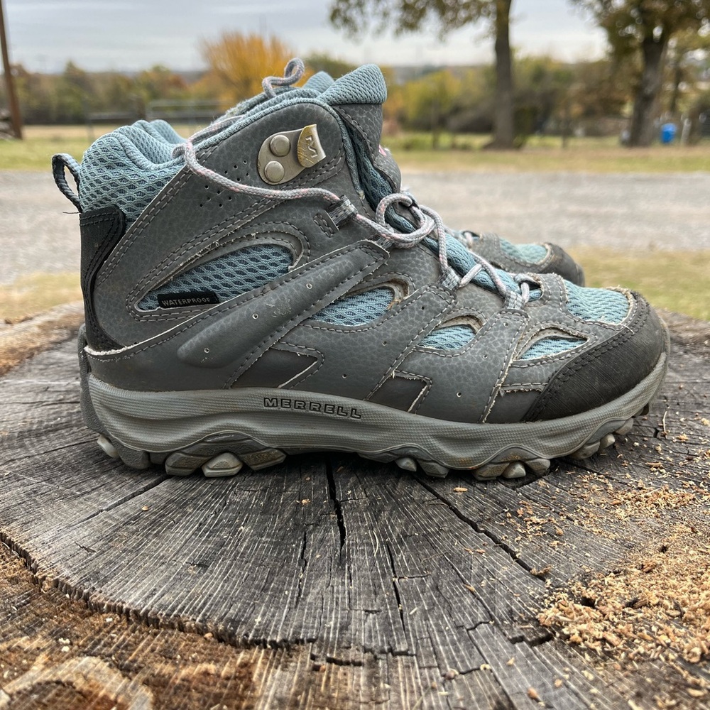 Girls Merrell Moab hiking boots
